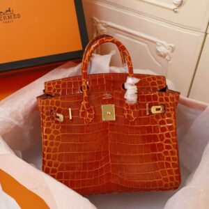 Orange Birkin bag