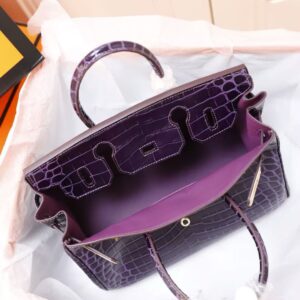 Alternative view of Purple Birkin Bag