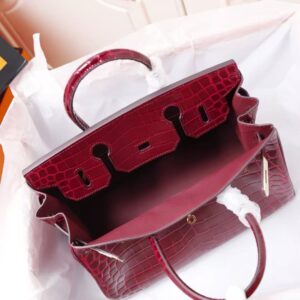 Alternative view of Red Birkin bag