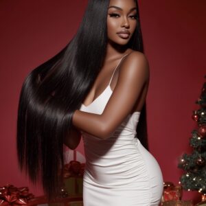 Alternative view of 1B Straight Hair Bundles